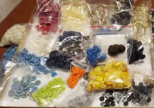 BUTTON SETS: 10 SETS 2-9 count ea U-PICK I-PICK COLOR STYLES TYPES SEE DETAILS - Picture 1 of 24