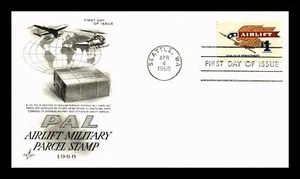 US COVER AIRLIFT $1 MILITARY PARCEL FOR SERVICEMEN FDC SCOTT 1341 ARTCRAFT - Picture 1 of 2