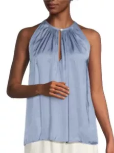 Ramy Brook Womens Sz XXL Sleeveless Blouse Cut Out Top Light Blue (Misty) NEW - Picture 1 of 9
