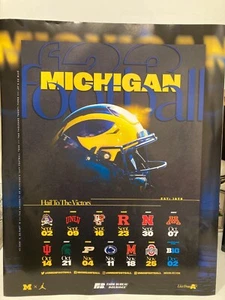 University of Michigan Wolverines 2023 Football Poster Spielplan 20" x 25" - NEU - Bild 1 von 4