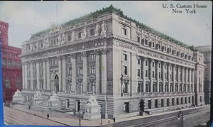 Vtg New York - U.S. Custom House - not posted - Picture 1 of 2