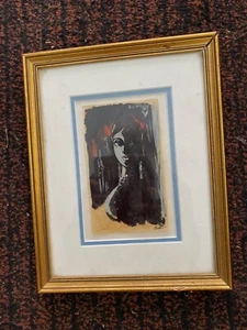 PORTRAIT HUILE SIGNEE LISE MARTIN SIGNE AUTOPORTRAIT ? - Picture 1 of 8