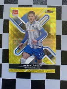 2021-22 Topps Finest Bundesliga Stevan Jovetic Yellow /350 Hertha BSC d - Bild 1 von 2