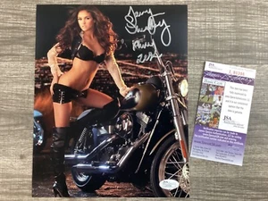 (SSG) Sexy JACLYN SWEDBERG Signed 8X10 Color Photo "Miss April 2011" - JSA COA - Picture 1 of 5