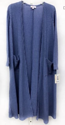 Nuevo con etiquetas Suéter LuLaRoe (Talla S) Sarah Trench Azul Tejido Lavanda Púrpura ¡Difícil de encontrar! ¡UNICORNIO! Foto 1 de 4