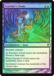 MTG FOIL Traveler's Cloak  - Conspiracy #109 - Picture 1 of 1