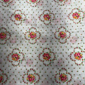 6 yards Vintage Petite Floral Cotton Fabric Craft Material #988 - Picture 1 of 3