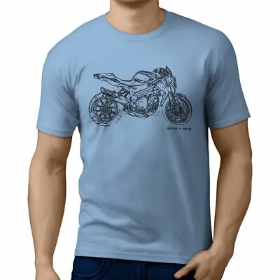 T-Shirt JL Illustration For A MV Agusta Brutale 1090R Motorradfan - Bild 1 von 4