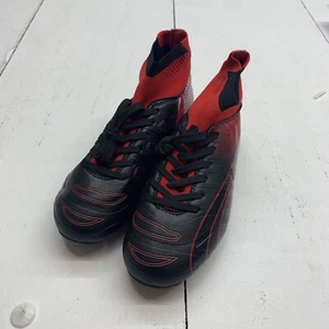 Black Red Soccer Cleats US Size 5 - Picture 1 of 6