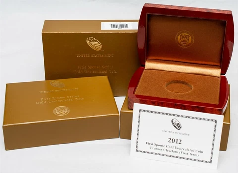 OGP For 2012-W First Spouse Gold UNC $10 - Frances Cleveland 1st Term - No Coin Cover