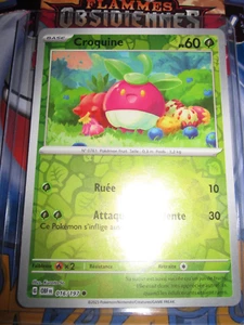 POKEMON CROQUINE 016/197 COM REVERSE HOLO FLAMMES OBSIDIENNES OBF EV3 - Picture 1 of 4