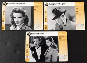 Humphrey Bogart, Katharine Hepburn, Lauren Bacall Grolier Sammelkarten - Bild 1 von 1