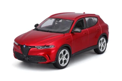 SUV Alfa Romeo Tonale 2023 rojo 1/24 coche fundido a presión Burago 21109R Foto 1 de 4