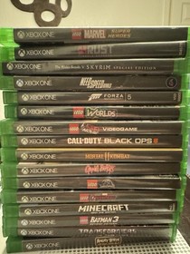 Xbox One Video Game Lot LEGO Marvel Minecraft Call of Duty Racing Games etc