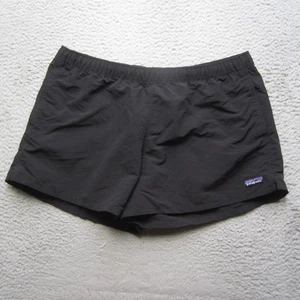 Patagonia Barely Baggies Shorts Womens XL Black NetPlus Nylon Swim Hiking - Picture 1 of 13