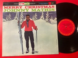 Johnny Mathis Merry Christmas LP Columbia 70’s Press Holiday + Shrink GD+ - Picture 1 of 4
