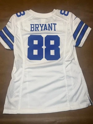 Camiseta deportiva de visitante blanca juvenil de los Dallas Cowboys Nike On The Field Dez Bryant #88 S Foto 1 de 4