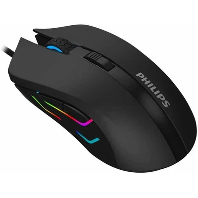 Philips SPK9313 USB Wired Gaming Mouse with RGB, Adjustable DPI up to 2400 - Image 1 of 4