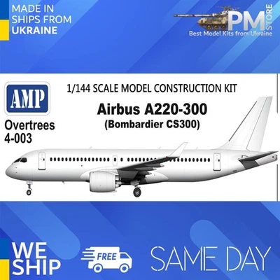 AMP OvT-4-003 1/144 Airbus A220-300 (Bombardier CS300) Plastic model aircraft - Image 1 of 3
