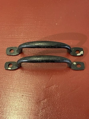 1920's 1930's Universal Antique Car Bassick Hood Handle Pair Originals Old Foto 1 de 4