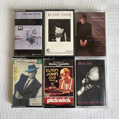 Elton John Cassette Tape Bundle x6 - The Fox, Jump Up! Live etc TESTED & WORKING - Image 1 of 4