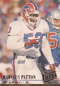 1994 Fleer #28 Marvcus Patton Buffalo Bills + Ja 4 kostenlose Mystery Karten - Bild 1 von 2