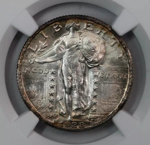 1928-S Standing Liberty Quarter NGC MS67FH - Picture 1 of 5
