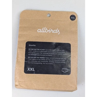 NUEVO CON ETIQUETAS Allbirds Shortie Ropa Interior Bragas Mujer XXL Negro Mezcla Lana Sostenible Foto 1 de 4