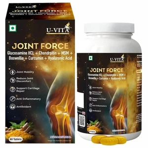 U-VITA Joint Force mit Glucosamin HCL, Chondroitin, MSM, (60 pflanzliche Tabletten) - Bild 1 von 7