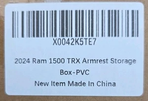FOR 2019-2023 RAM 1500 2500 Center Console Armrest Storage Box Organizer Trays - Picture 1 of 3