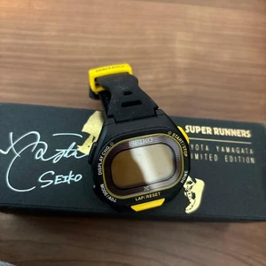 Seiko RYOTA YAMAGATA Limited Digital Watch Black/Yellow New No Customs Fees US - Picture 1 of 4