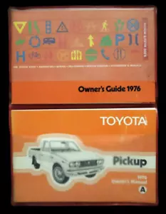 1976 ORIGINAL Toyota Pickup Owners Manual & Owners Guide & Glove Box Sleeve OEM - Picture 1 of 8