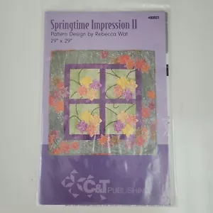 Springtime Impression II Pattern Design by Rebecca Wat and C&T Publishing 29x29" - Picture 1 of 3
