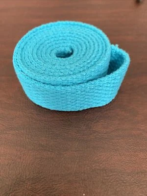 "Correas de algodón azul 46"" nuevas de 1"" de ancho" Foto 1 de 3