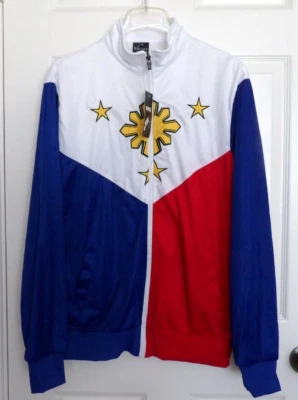 NUEVO CON ETIQUETAS CLASSIC SPORT PILIPINAS Chaqueta de Pista para Hombre Roja, Blanca, Azul Talla 2XL Foto 1 de 4