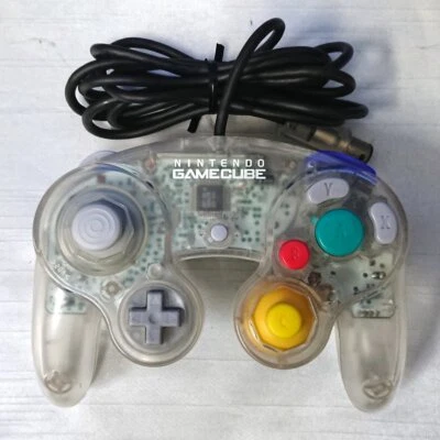 Nintendo GameCube Clear Skeleton Controller DOL-003 GC Used Japan Tested Working - Image 1 of 3