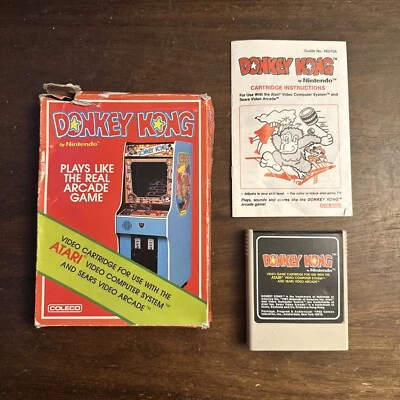 Donkey Kong - Atari 2600 Coleco - Nintendo NES - Complete - Tested - Authentic - Image 1 of 4