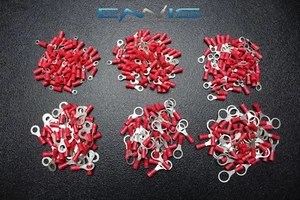 300 PK CONECTORES DE ANILLO DE VINILO CALIBRE 18-22 50 PIEZAS CADA UNO #6 #8 #10 1/4 5/16 3/8 - Imagen 1 de 4