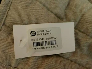 NWOT ONE Threshold Chambray Linen Standard Pillow Sham Birch Tan Brown - Picture 1 of 3