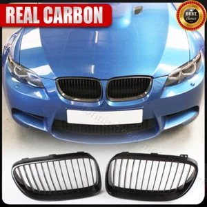 REAL Carbon Fiber Front Grille Grill For BMW 3 Series E92 E93 328i 335i 10-13 - Picture 1 of 12
