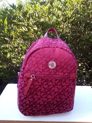 Mochila Tommy Hilfiger Mujer. Cuero sintético. Rojo. Foto 1 de 2