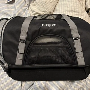 Bergan Comfort Carrier Bag Airline Approved Small Pets  Black/Gray - Picture 1 of 4