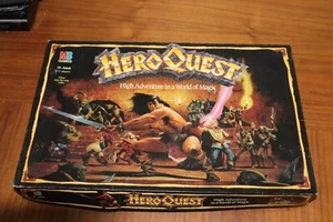 Vintage HeroQuest Board Game by Milton Bradley - 100% complete Hero Quest 1990 M - Picture 1 of 16