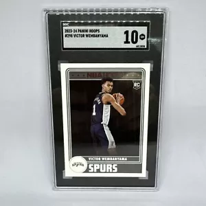 2023 Panini Hoops #298 Victor Wembanyama novato de radiocontrol SGC 10 gemas como nuevo - Imagen 1 de 2