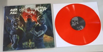 Overkill Carnivore Anthrax New York United Red Vinyl LP Record new - Image 1 of 2