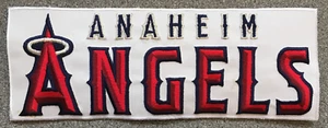 2002-04 ANAHEIM ANGELS MLB BASEBALL VINTAGE 9" TEXT LOGO TEAM PATCH - Picture 1 of 3