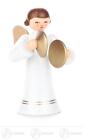 Angel With Basin, Long Rock, Coloured H = Ca 6 CM New Christmas Figures Wooden