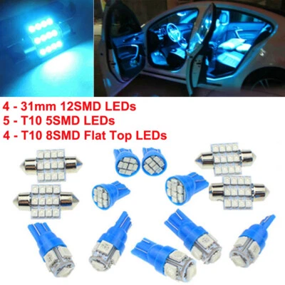 13x Car Interior LED Lights For Dome License Plate Lamp 12V Car Accessories Kit - Image 1 of 4