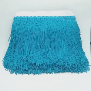 1m 15cm drop Tassel Fringe / Fringing Trim lace trimming turquoise neon blue - Picture 1 of 1