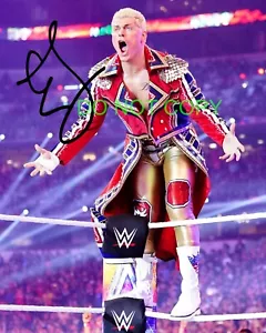 Cody Rhodes WWE wrestling firmato RISTAMPA 8x10 foto campione HOT #2 RP - Foto 1 di 1
